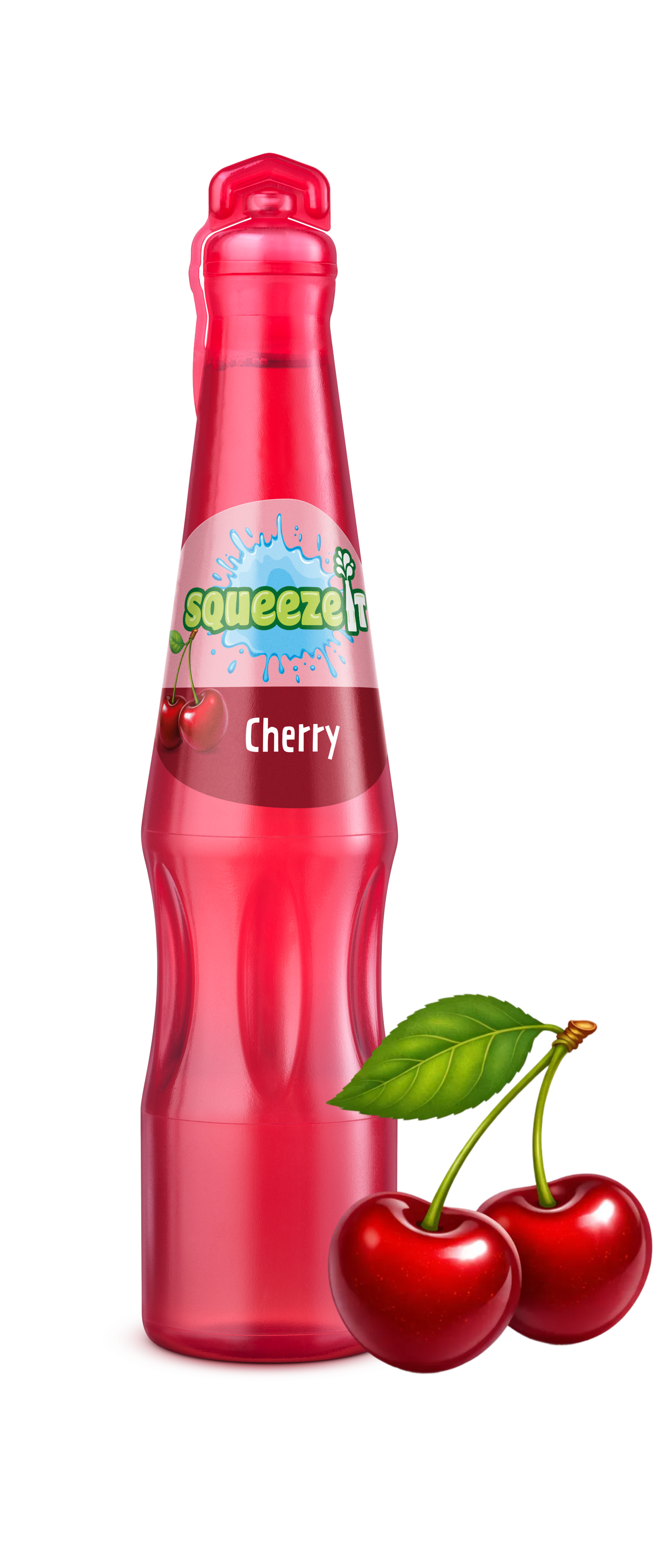 Cherry pouch next to cherries
